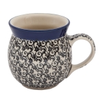 KUBEK czeski baryłka ceramiczny Bolesławiec ręcznie zdobiony 220 ml