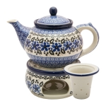 Teapot 1200 ml with tea infuser and warmer