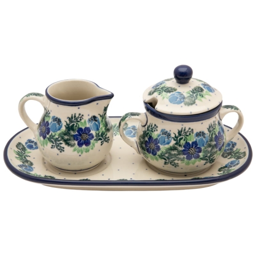 Sugar bowl 200 ml and milk jug 200 ml SET with a tray 422-1533.jpg