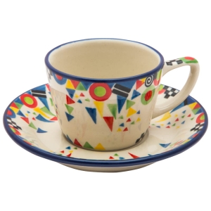 Tee Kaffee TASSE 200 ml mit Untertasse