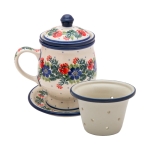 MUG 250 ml with infuser and saucer