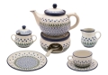 TEA COFFEE SET FOR 6 Teapot Warmer Cups Plates Sugar bowl Milk jug 331-0490A_1.jpg