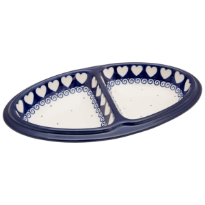 Servierplatte Zweigeteilt 23 cm