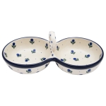 Two-part PLATTER Double BOWL Container 25 cm