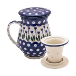 Becher mit Sieb und Deckel 460 ml