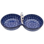 Two-part PLATTER Double BOWL Container 25 cm