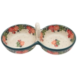 Two-part PLATTER Double BOWL Container 25 cm