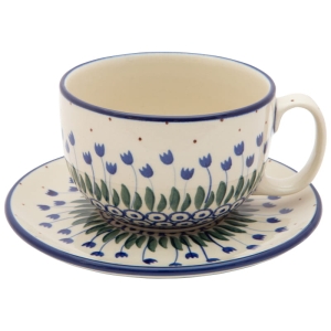 Tee  Kaffee TASSE 350 ml mit Untertasse