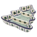 Three-part PLATTER BOWL Container Christmas tree 21 cm