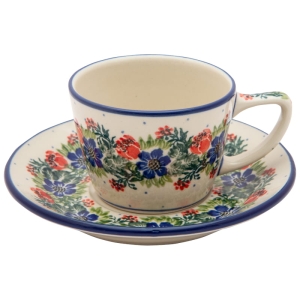 Tee Kaffee TASSE 200 ml mit Untertasse