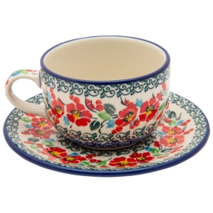 Tee Kaffee TASSE 200 ml mit Untertasse