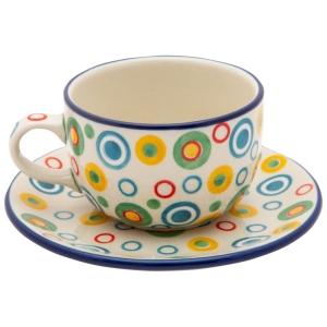 Tee Kaffee TASSE 200 ml mit Untertasse