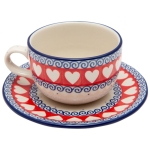 Tee Kaffee TASSE 200 ml mit Untertasse