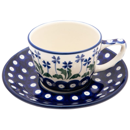 Tee Kaffee TASSE 200 ml mit Untertasse E53-0377W.jpg