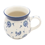 KUBEK czeski baryłka ceramiczny Bolesławiec ręcznie zdobiony 220 ml