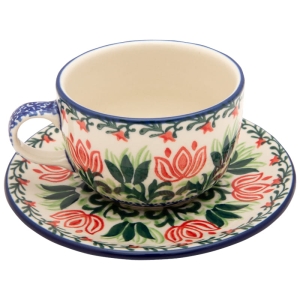 Tee  Kaffee TASSE 200 ml mit Untertasse