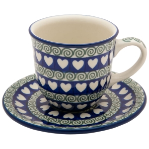 Tee Kaffee TASSE 200 ml mit Untertasse