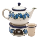 Teekanne 900 ml mit Sieb und Stövchen