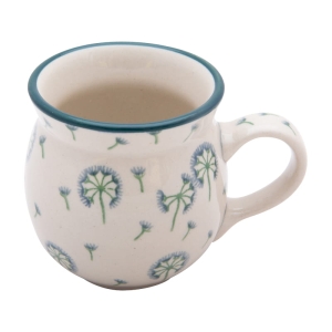 KUBEK czeski baryłka ceramiczny Bolesławiec ręcznie zdobiony 220 ml