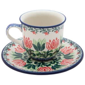 Tee Kaffee TASSE 180 ml mit Untertasse