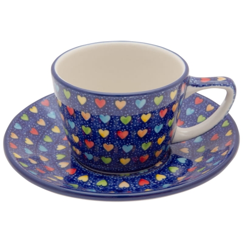 Tea-Coffee-200-ml-CUP-with-saucer-Hearts-Polish-Pottery-E53-U4835.jpg
