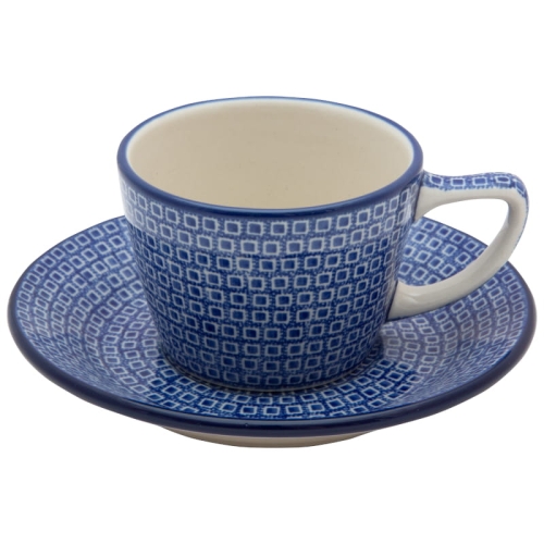 Tea-Coffee-200-ml-CUP-with-saucer-Squares-Polish-Pottery-E53-U4751.jpg