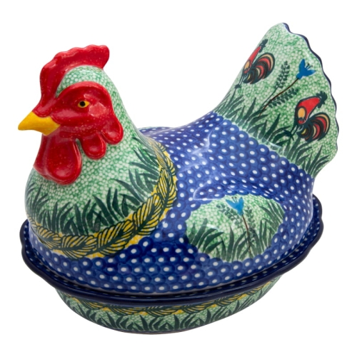 Baking-dish-Chicken-24-cm-Unique-Polish-Pottery-D43-U2663.jpg