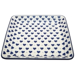 Półmisek kwadratowy 21 cm SERCE