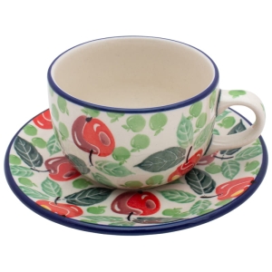 Tea Coffee CUP 200 ml with saucer APPLE