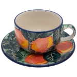 Tea Coffee CUP 200 ml with saucer Apples
