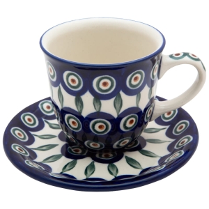 Tee Kaffee TASSE 200 ml mit Untertasse 