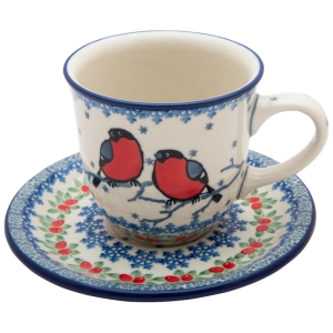 Tee Kaffee TASSE 200 ml mit Untertasse 