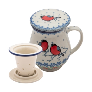 Becher mit Sieb und Deckel 460 ml 