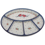 Five-part serving PLATTER 26 cm BIRDS