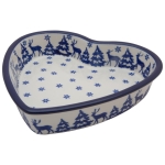 Heart bowl Cake form 20.5 cm WINTER PATTERN