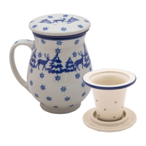 Becher mit Sieb und Deckel 460 ml