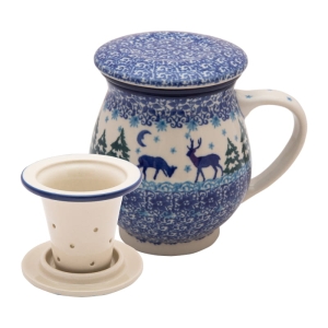 Becher mit Sieb und Deckel 400 ml