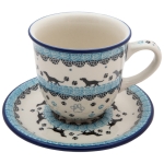 Tee  Kaffee TASSE 300 ml mit Untertasse