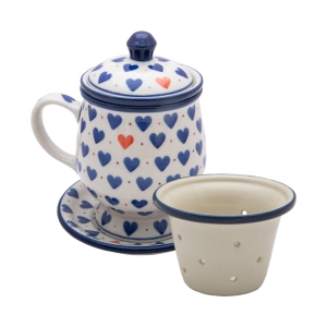 Becher mit Sieb und Untertasse 250 ml (1)