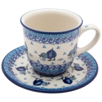 FILIŻANKA do herbaty kawy 200 ml ze spodkiem KURCZAKI