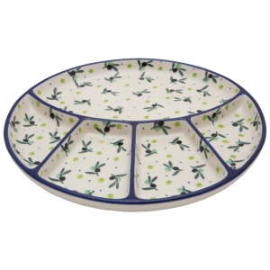 Półmisek dzielony pięcioczęściowy 26 cm OLIWKI