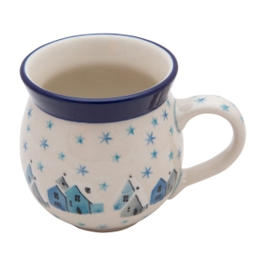 KUBEK czeski 330 ml ZIMOWE DOMKI