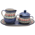 KOMPLET deserowy Cukiernica Dzbanek