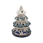 Lampion Choinka 15 cm z podstawką ZIMOWY LAS