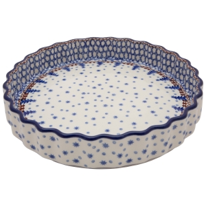 TARTOWNICA Naczynie do zapiekania 24 cm GRANATOWE CHOINKI