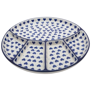 Five-part serving PLATTER 26 cm HEARTS