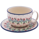 Tee  Kaffee TASSE 350 ml mit Untertasse