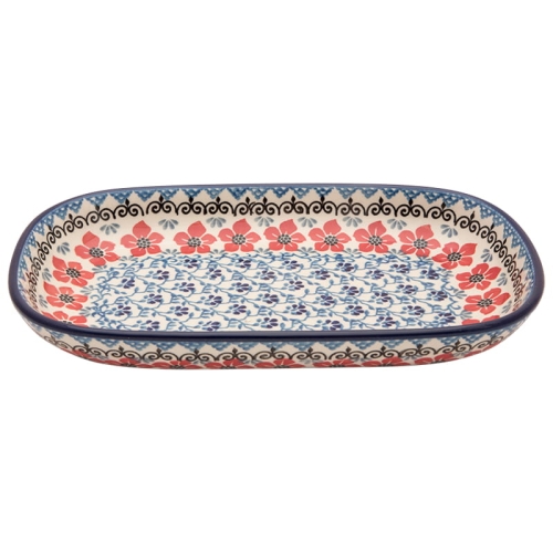 Oval Servierplatte Aufschnittplatte Kuchenplatte 26 cm 392-1960.jpg