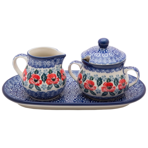 Zuckerdose 200 ml und Milchkännchen 200 ml SET mit Untertasse 422-1490.jpg
