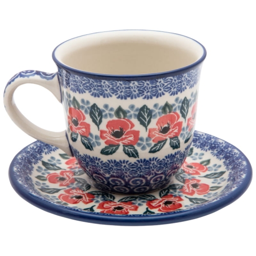 Tee Kaffee TASSE 200 ml mit Untertasse B66-1490.jpg